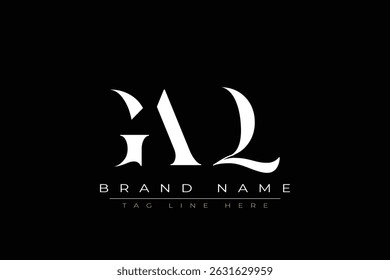 GAQ abstract letter logo design. This logo is designed by three abstract letters.
