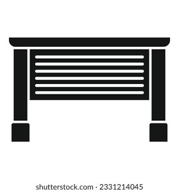 Garage auto door icon simple vector. Automatic security. Open wall