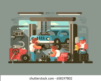 Garage auto service