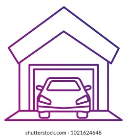 garage building with car