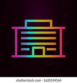 garage building nolan style icon. Simple thin line, outline vector of buildings icons for ui and ux, website or mobile application