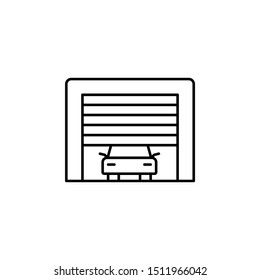 Garage car icon. Element of car wash thin line icon
