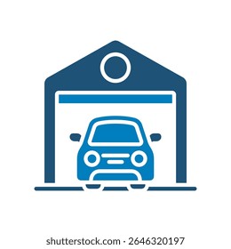 garage car icon vector design template in trendy style
