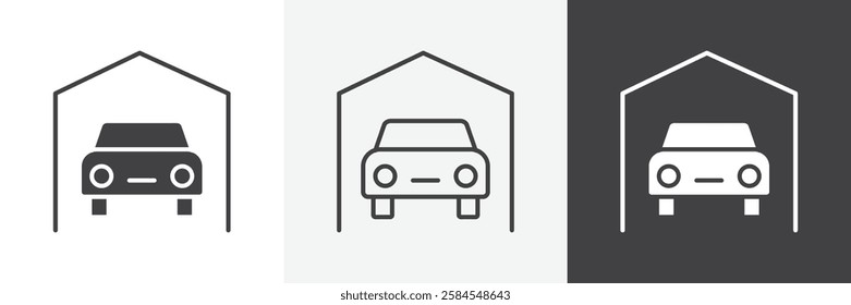 Garage car icons graphics pack vectors.