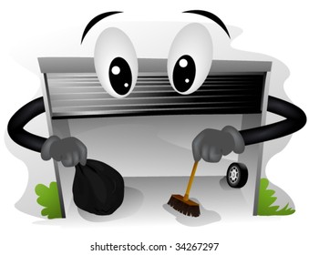 Garage Cleaning - Vector