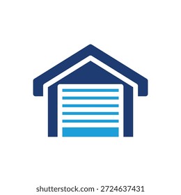 garage colored icon vector design good for web or mobile app