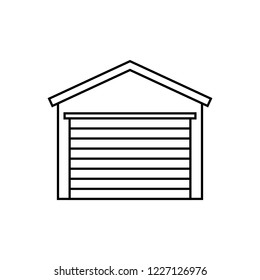 Garage concept line icon. Linear Garage concept outline symbol design. This simple element illustration can be used for web and mobile.