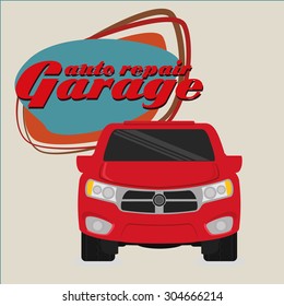 Garage digital design, vector illustration 10 eps graphic