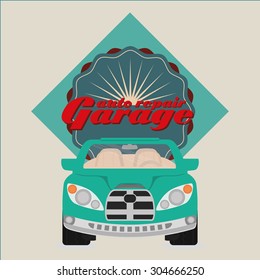 Garage digital design, vector illustration 10 eps graphic