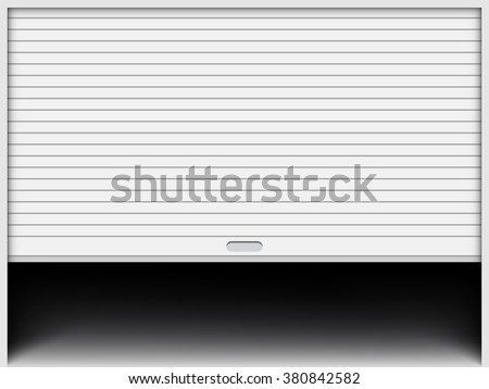 Garage Door Stock Vector (Royalty Free) 380842582 - Shutterstock