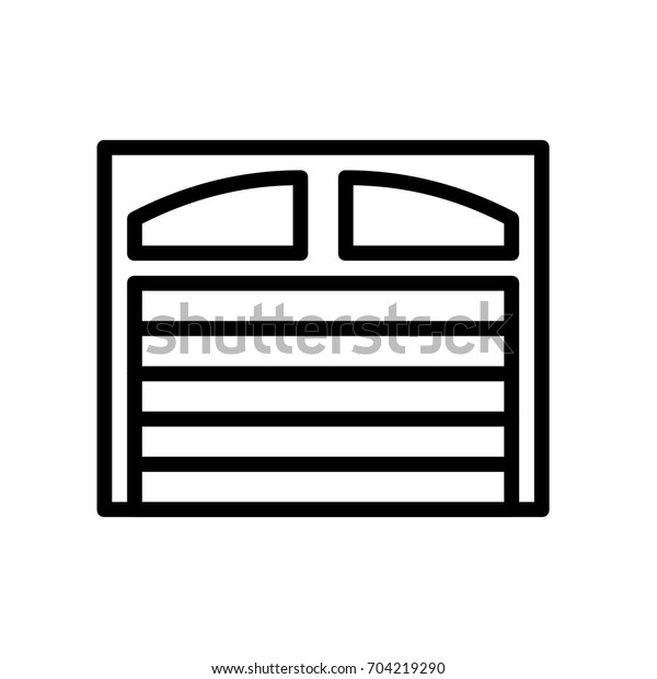 Garage Door Stock Vector Royalty Free 704219290