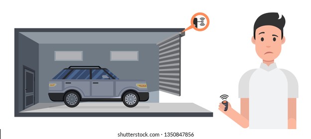 Residential Garage Door Opener Images Stock Photos Vectors