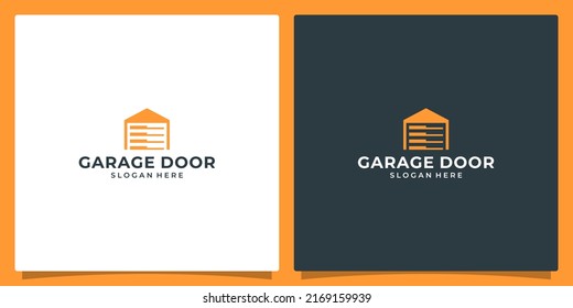 Garage door building logo design vector inspiration.