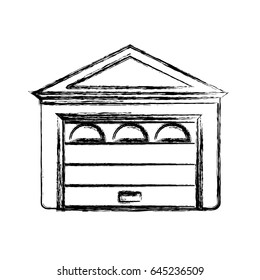 garage door house
