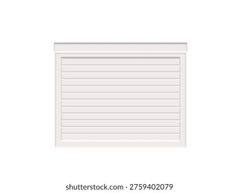Garage door icon isolated on white background.
