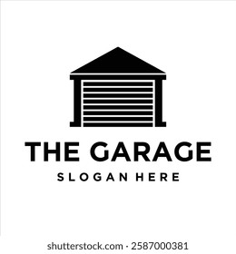 Garage Door Logo Design Template vector icon