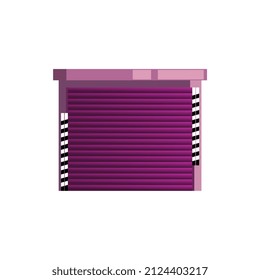 garage door vector design with various ornaments