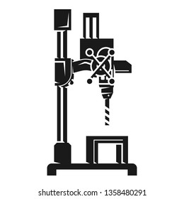Garage drill machine icon. Simple illustration of garage drill machine vector icon for web design isolated on white background