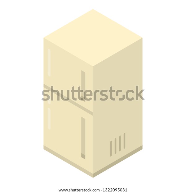 Garage Fridge Icon Isometric Garage Fridge Stock Vector Royalty