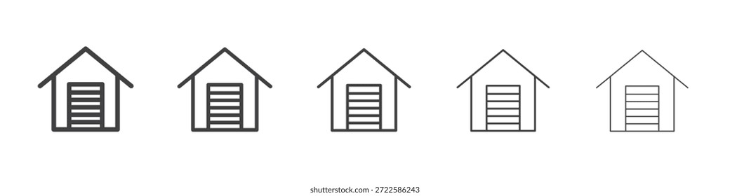 Design de ícone de garagem, logotipo, aplicativo, UI. Ilustração vetorial, EPS