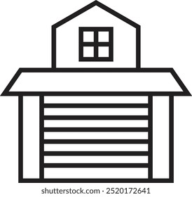 Garage icon design for personal commercial use