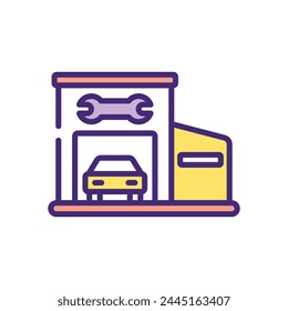 Icono de garaje diseño Vector stock