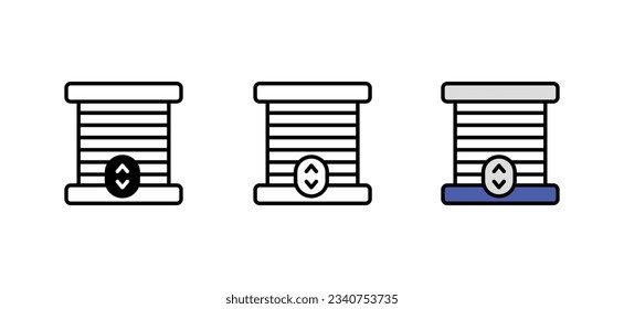 Garage icon design with white background stock illustration