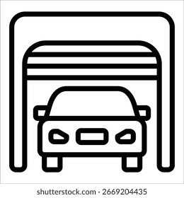 Elemento de icono de garaje para diseño