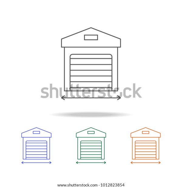 Garage
icon. Element of Real Estate multi colored icons for mobile concept
and web apps. Thin line icon for website design and development,
app development. Premium icon on white
background