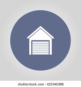 Garage icon. Flat design style eps 10