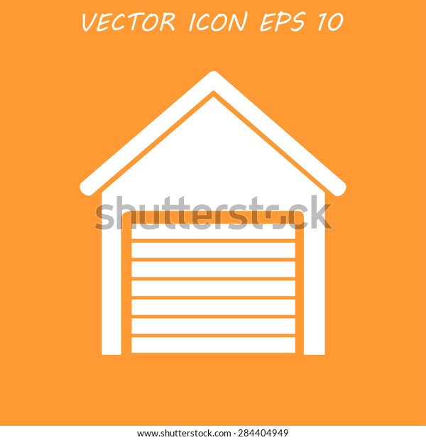 Garage icon. Flat\
vector illustrator EPS 10\
