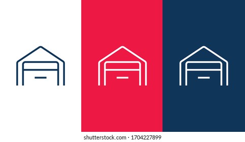 Garage icon illustration isolated vector sign symbol