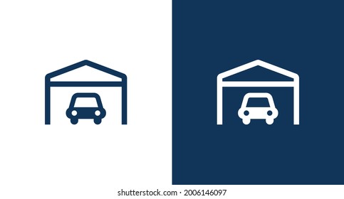Garage icon illustration isolated vector sign symbol