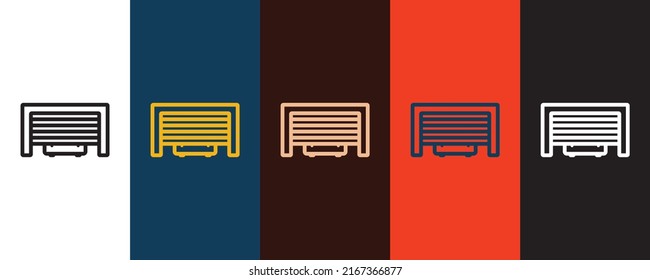 Garage icon illustration isolated vector sign symbol