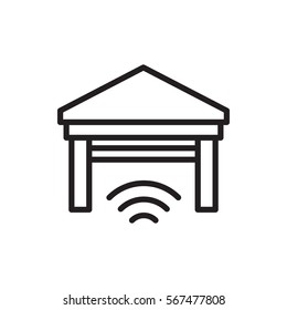 garage icon illustration isolated vector sign symbol