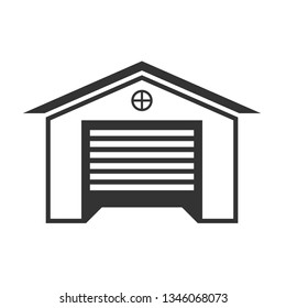 Garage icon isolated on white background. Garage icon simple sign