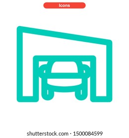 garage icon icon isolated sign symbol vector illustration - High quality and colored vector icons.
