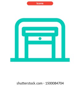 garage icon icon isolated sign symbol vector illustration - High quality and colored vector icons.
