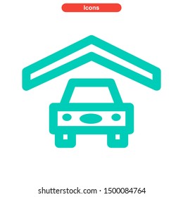 garage icon icon isolated sign symbol vector illustration - High quality and colored vector icons.
