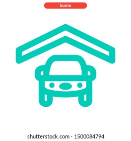 garage icon icon isolated sign symbol vector illustration - High quality and colored vector icons.
