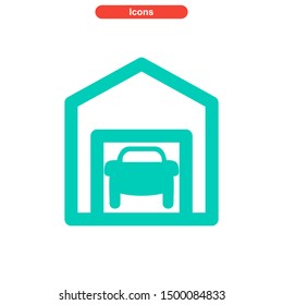 garage icon icon isolated sign symbol vector illustration - High quality and colored vector icons.
