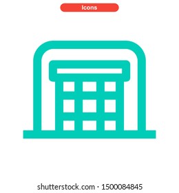 garage icon icon isolated sign symbol vector illustration - High quality and colored vector icons.
