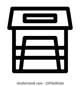garage icon isolated sign symbol vector illustration - high quality black style vector icons
