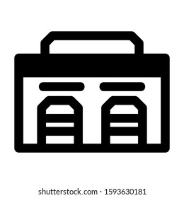 garage icon isolated sign symbol vector illustration - high quality black style vector icons
