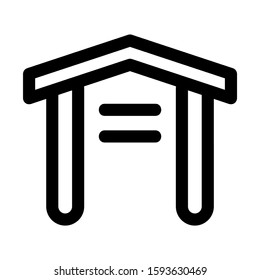garage icon isolated sign symbol vector illustration - high quality black style vector icons
