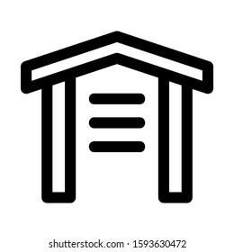 garage icon isolated sign symbol vector illustration - high quality black style vector icons

