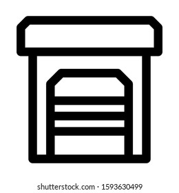 garage icon isolated sign symbol vector illustration - high quality black style vector icons
