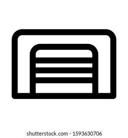garage icon isolated sign symbol vector illustration - high quality black style vector icons
