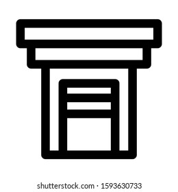 garage icon isolated sign symbol vector illustration - high quality black style vector icons
