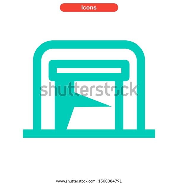 garage icon icon isolated
sign symbol vector illustration - High quality and colored vector
icons.
